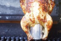 Smoked Beer Can Chicken with Maple Dijon Glaze