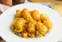 Cheesy Tater Tot Casserole with Ground Beef Recipe