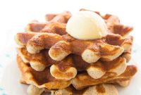 Crispy Cinnamon Keto Waffles with Almond Flour
