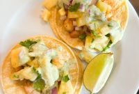 Crispy Air Fryer Shrimp Tacos with Lime Slaw