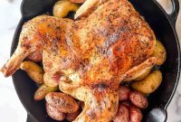 Greek Roast Chicken with Lemon, Garlic and Oregano