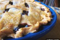Homemade Blueberry Pie Recipe with Flaky Crust