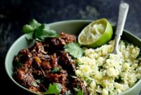 Slow Cooker Barbacoa Short Ribs with Cilantro-Lime Cauli Rice