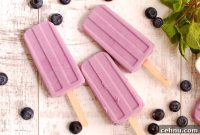 Homemade Blueberry and Purple Sweet Potato Popsicle Recipe