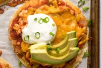 Crispy Chicken Tostadas with Avocado and Fresh Salsa