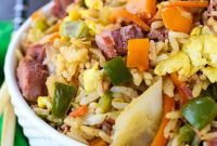 Skillet Corned Beef and Cabbage Fried Rice