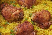 One-Pan Chicken and Yellow Rice Recipe