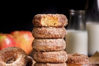 Baked Apple Cider Donuts with Cinnamon Sugar