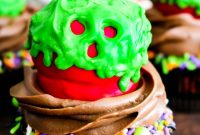 Poison Apple Cupcake Recipe for Halloween