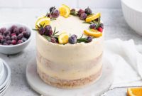 Orange Cranberry Cake with Fresh Citrus Glaze