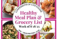 Weekly Meal Plan Aug 18-24, 2025: Balanced Recipes