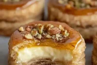 Baklava Cream Sandwich Cookies with Pistachio-Honey Filling