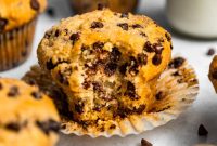Chocolate Chip Muffins with Sour Cream (Small Batch)