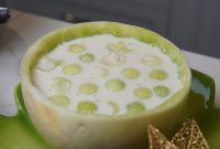 Honeydew Melon Sago Recipe with Coconut Milk