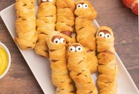 Air Fryer Mummy Hot Dogs: Halloween Appetizer Recipe