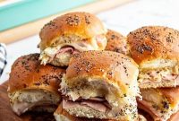 Ham and Swiss Sliders Recipe with Honey Mustard Glaze