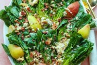 Pear and Gorgonzola Little Gem Salad Recipe
