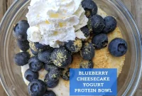 Blueberry Cheesecake Yogurt Protein Bowl Recipe