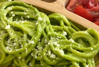 Hulk-Inspired Spinach Pesto Pasta Recipe
