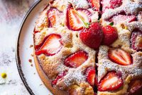 How to Make a Moist, Fluffy Strawberry-Rhubarb Cake