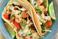 Cauliflower and Sweet Potato Tacos with Chipotle Tahini