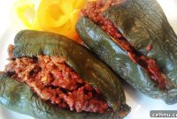 Spicy Mexican Stuffed Poblano Peppers