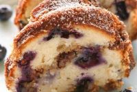Moist Blueberry Sour Cream Coffee Cake Recipe