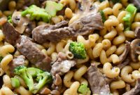 Beef Mushroom and Broccoli Pasta Recipe