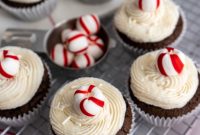 Decadent Chocolate Peppermint Cupcakes with Candy Cane Frosting