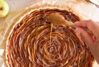 Apple Rose Tart with Dulce de Leche