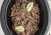 Slow Cooker Mexican Shredded Beef Recipe for Tacos and Burritos