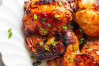 Crispy Honey Garlic Chicken Thighs in the Air Fryer