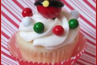 Santa Belly Gumball Cupcake Toppers for Christmas