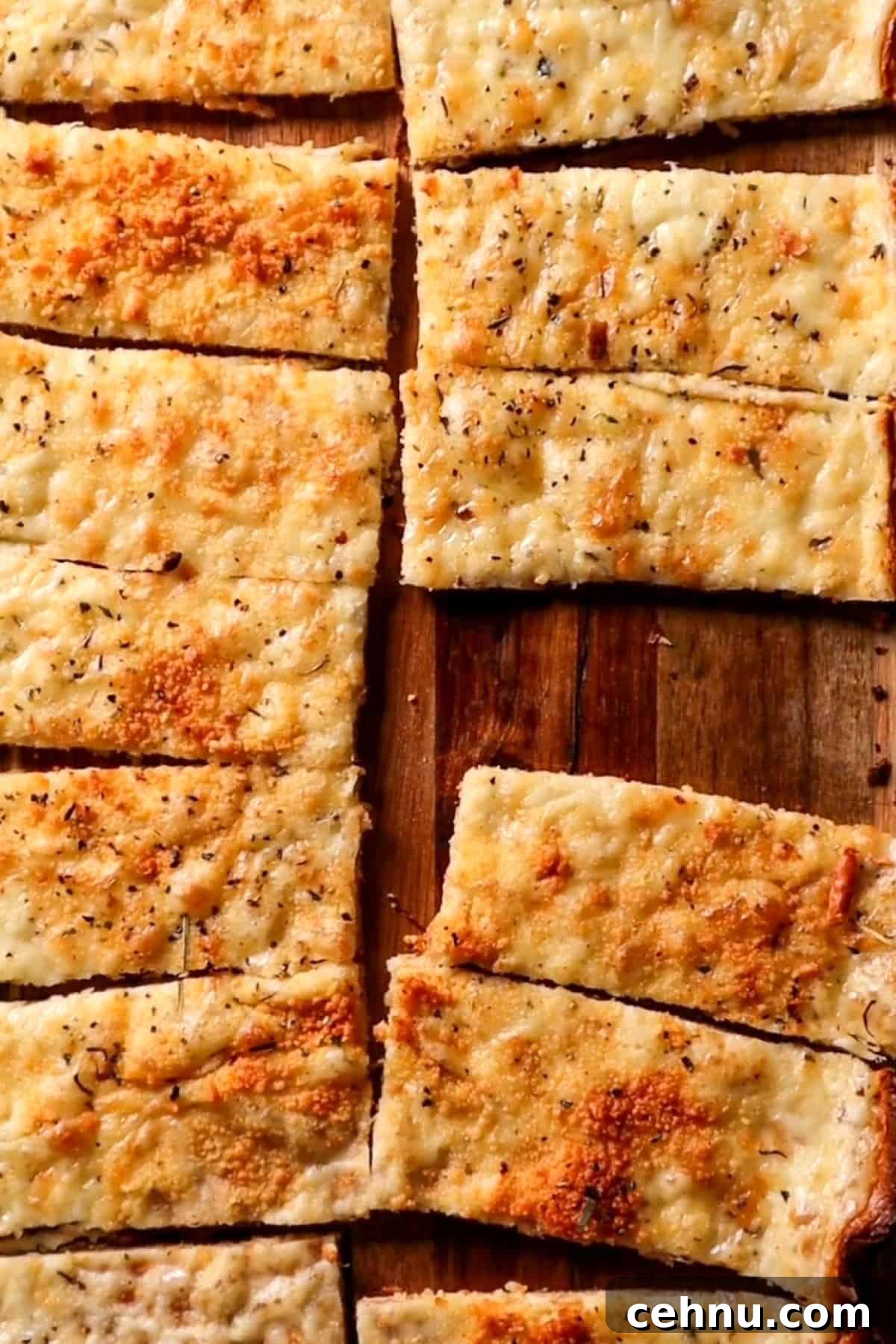 cheesy cottage cheese bread sticks