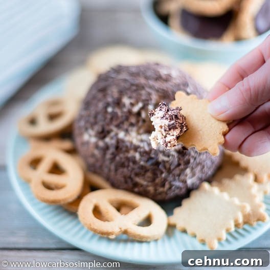 No-Bake Low-Carb Chocolate Chip Cheeseball 20 Chocolate Chip Cheese Ball | Low-Carb, So Simple
