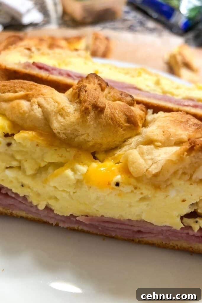 Ham, Egg and Cheese Breakfast Braid Recipe 2 breakfast braid