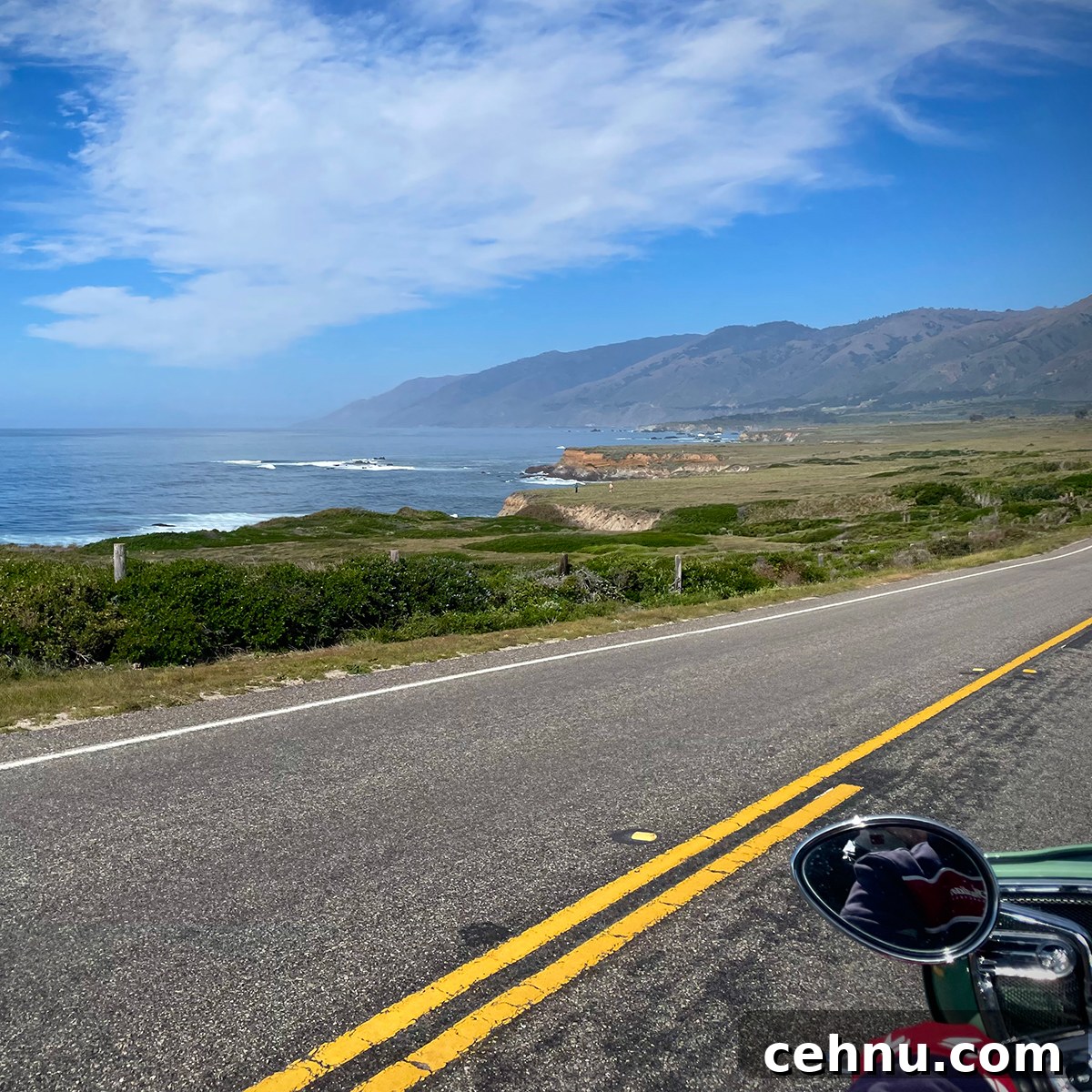 Lets Get Lost February 2022 Travel Inspiration 15 Riding the motorcycle along the California coast.