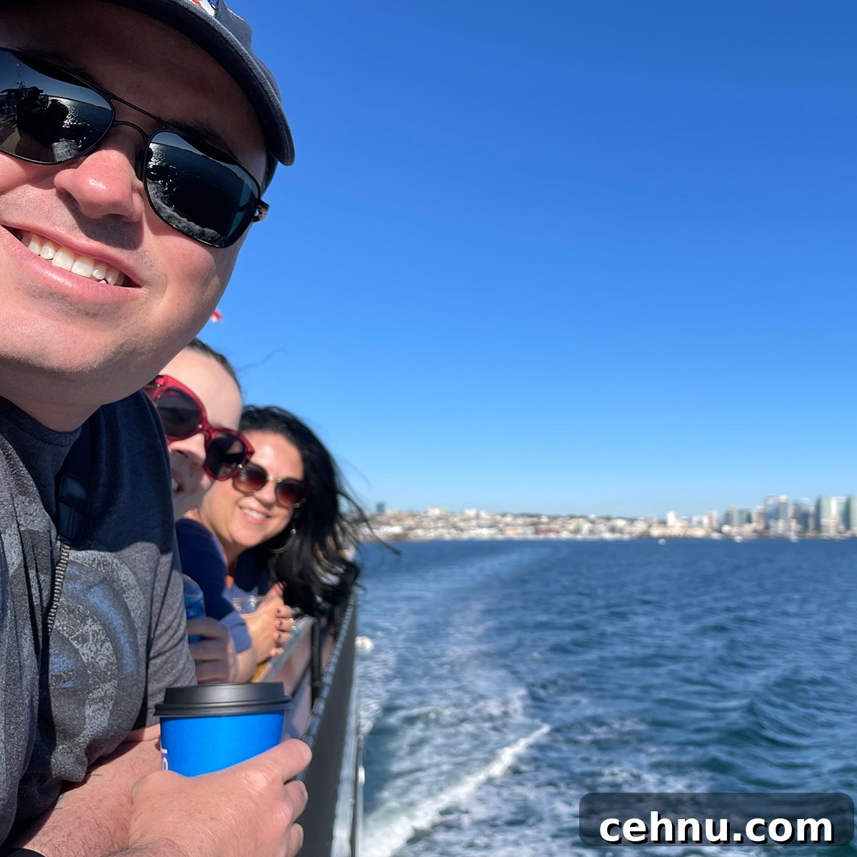 Lets Get Lost February 2022 Travel Inspiration 5 Steve and Rebecca Blackwell and their daughter Kate on a boat tour of San Diego.