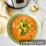 15+ Homemade Soup Recipes for Cozy Weeknight Meals 15 Instant Pot Chicken Tortilla Soup in a green bowl.