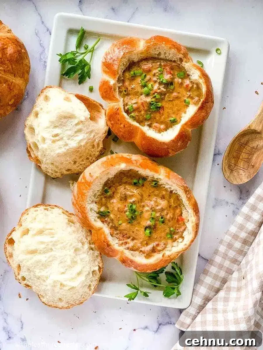 15+ Homemade Soup Recipes for Cozy Weeknight Meals 19 Pumpkin-shaped bread bowls.