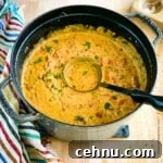 15+ Homemade Soup Recipes for Cozy Weeknight Meals 7 Ladle in a large pot of homemade cheeseburger soup.