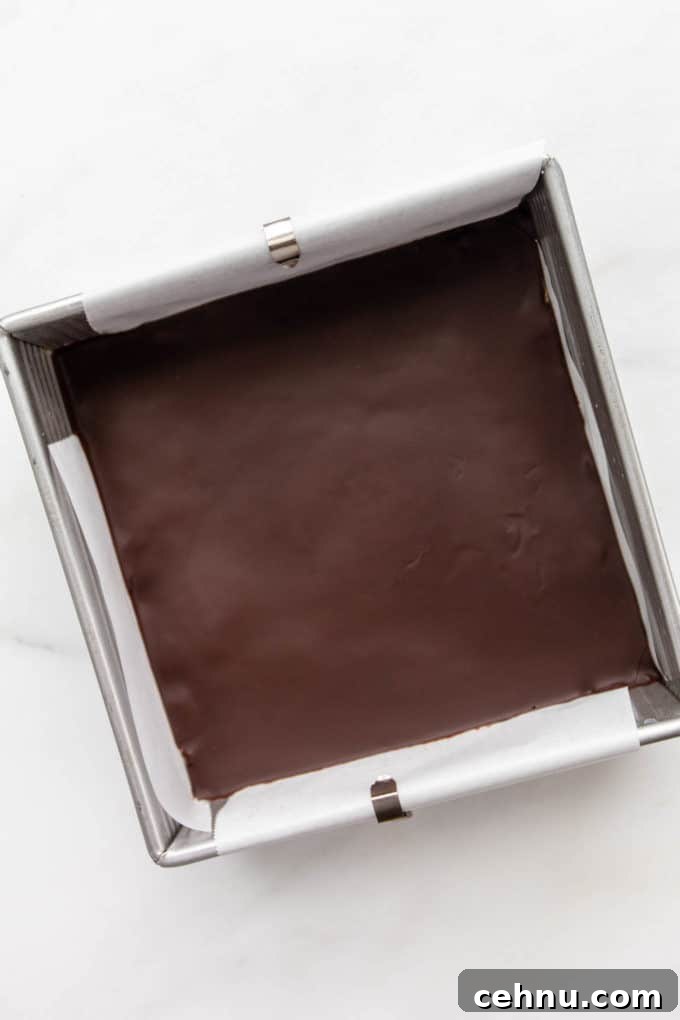 no bake cookie dough bars in an 8x8 inch pan