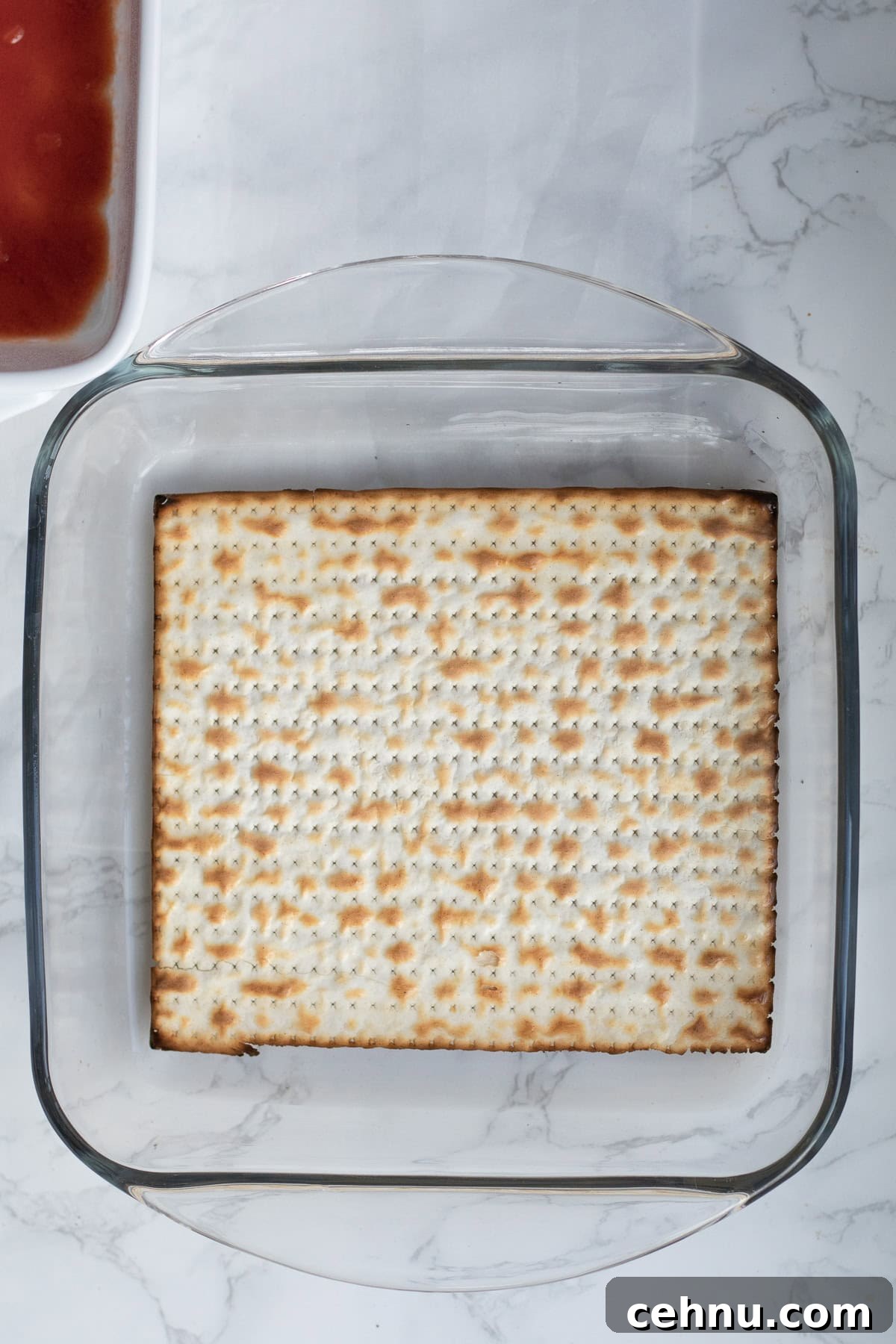 5-Ingredient Matzo Lasagna for Passover Dinner 5 soaking matzo in water