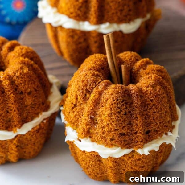 Halloween Mummy Meatloaf Recipe 16 Mini pumpkin bread pumpkins with cream cheese frosting and cinnamon sticks.