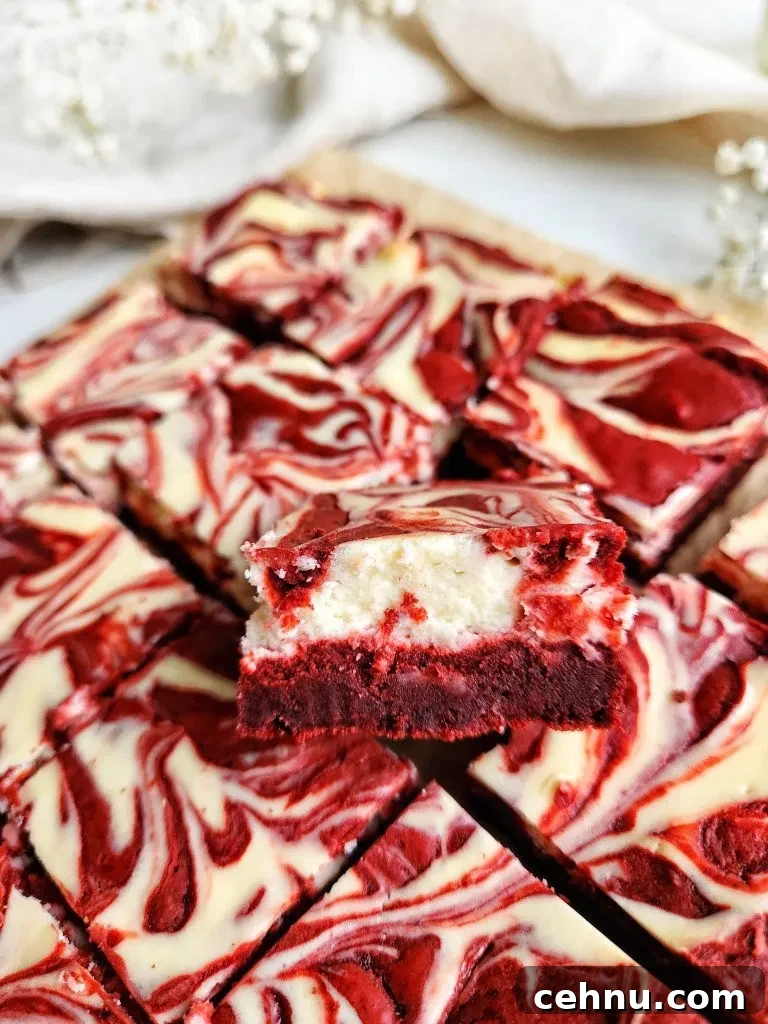 Red Velvet Cheesecake Brownies Recipe with Cream Cheese Swirl 3 Red Velvet Cheesecake Brownies