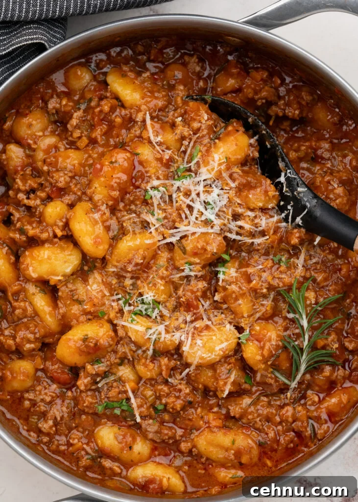 One-Pot Chorizo Gnocchi Recipe 20 Gnocchi Bolognese