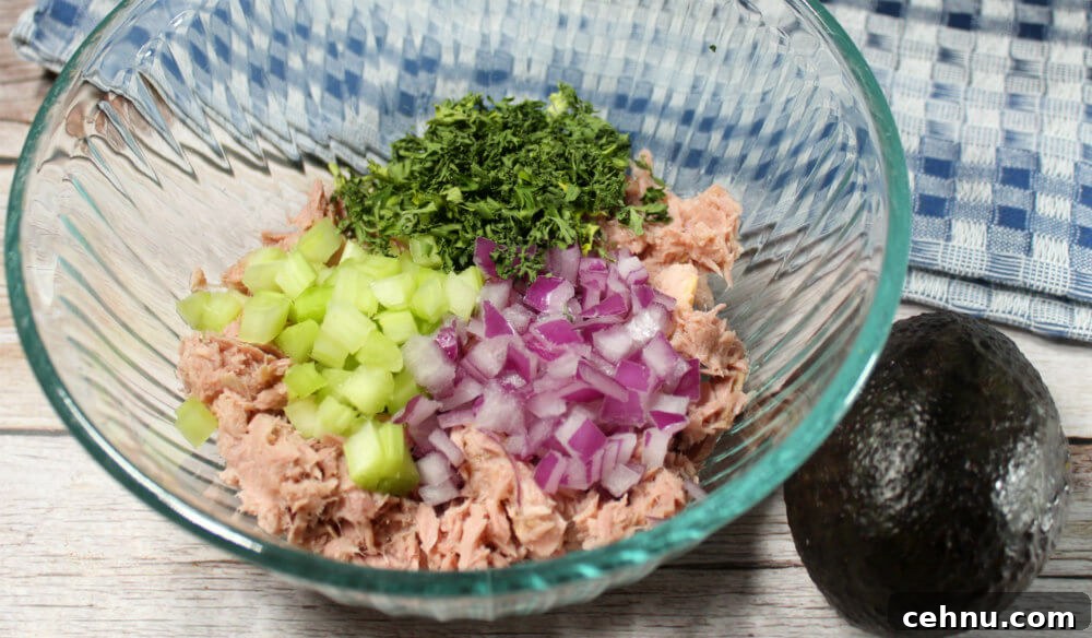 Keto Tuna Avocado Keto Salad2