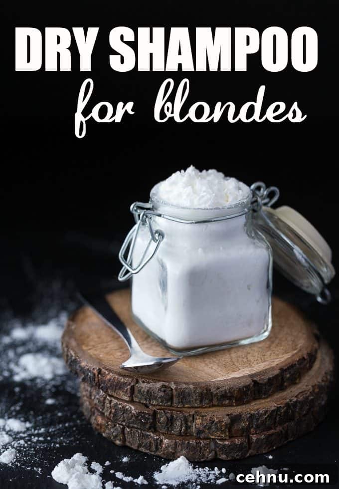 Dry Shampoo for Blonde Hair That Preserves Color 3 Dry Shampoo for Blondes - This easy DIY absorbs excess oil, adds volume and makes hair easy to style. It also hides dark roots!