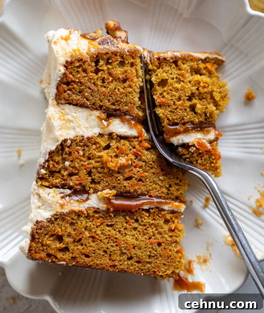 Caramel Carrot Cake with Brown Butter Frosting 3 img 12852 2