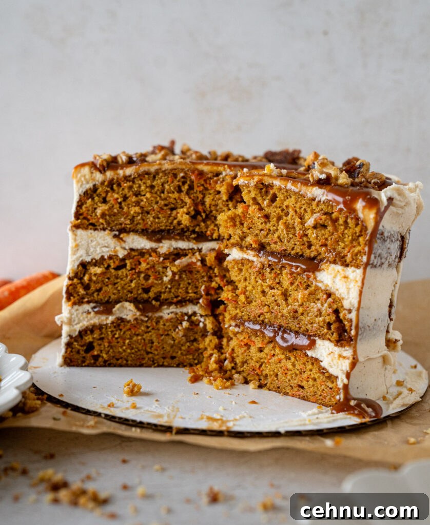 Caramel Carrot Cake with Brown Butter Frosting 4 img 12852 3